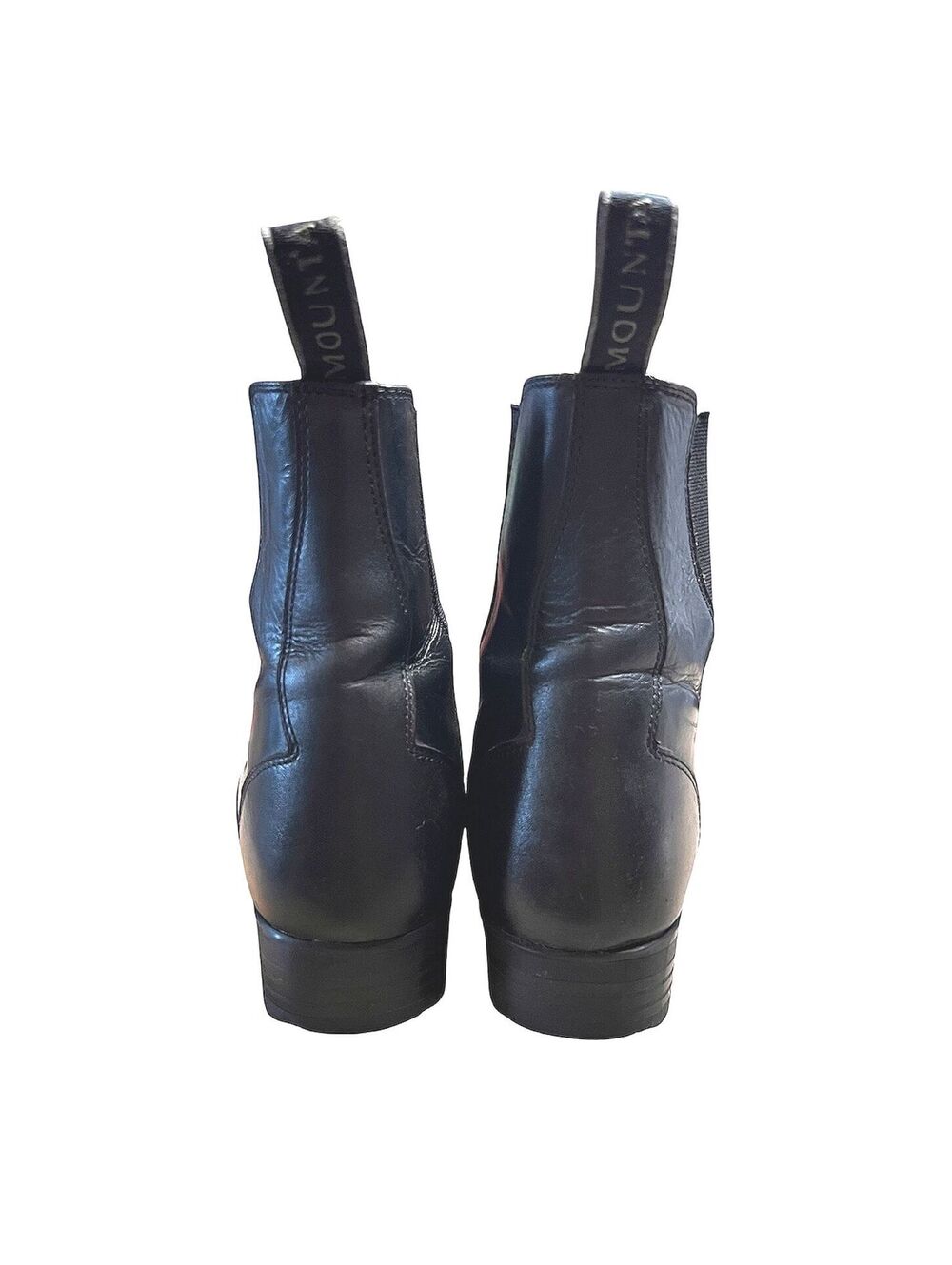 Mountain Horse Blk Leather Front Zip Paddock Riding Boots US 9 EUR 40 Equestrian - Picture 5 of 8